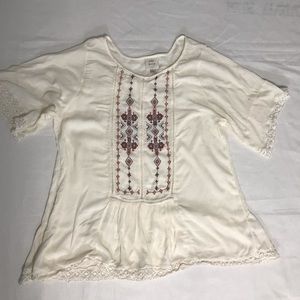 Knox rose large peasant / boho top.